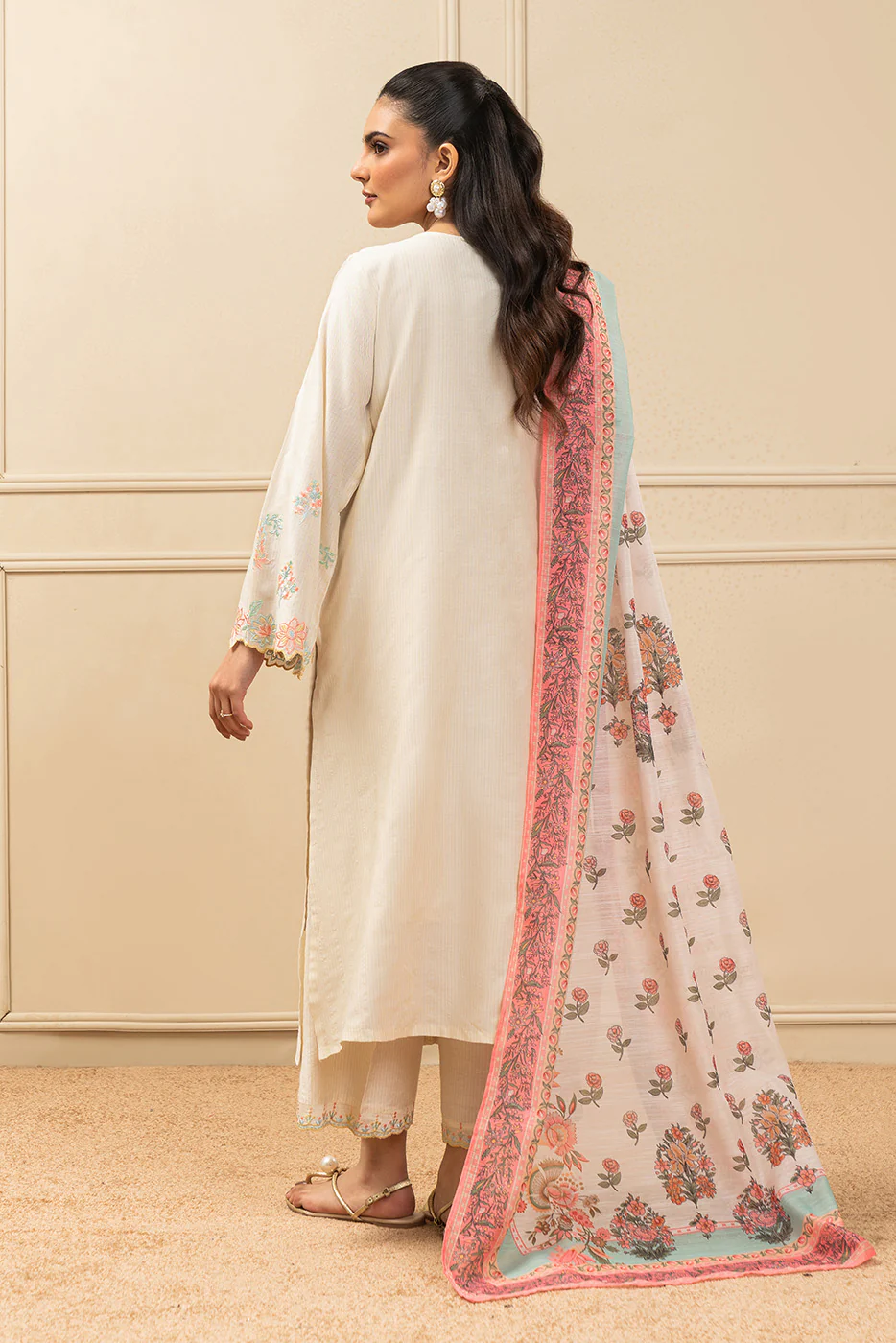 3 PIECE EMBROIDERED MISSOURI SUIT (HIGH CASUAL) - Image 3