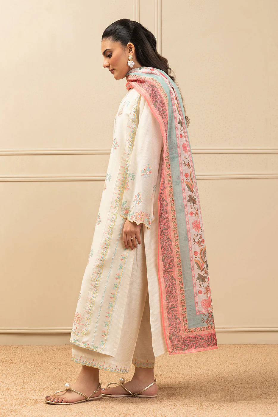 3 PIECE EMBROIDERED MISSOURI SUIT (HIGH CASUAL) - Image 4