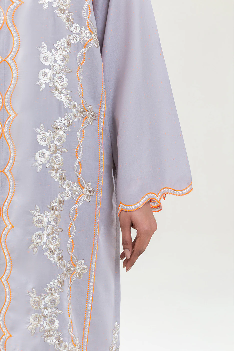 2 PIECE EMBROIDERED NEON NEPS SUIT (PRET) - Image 5