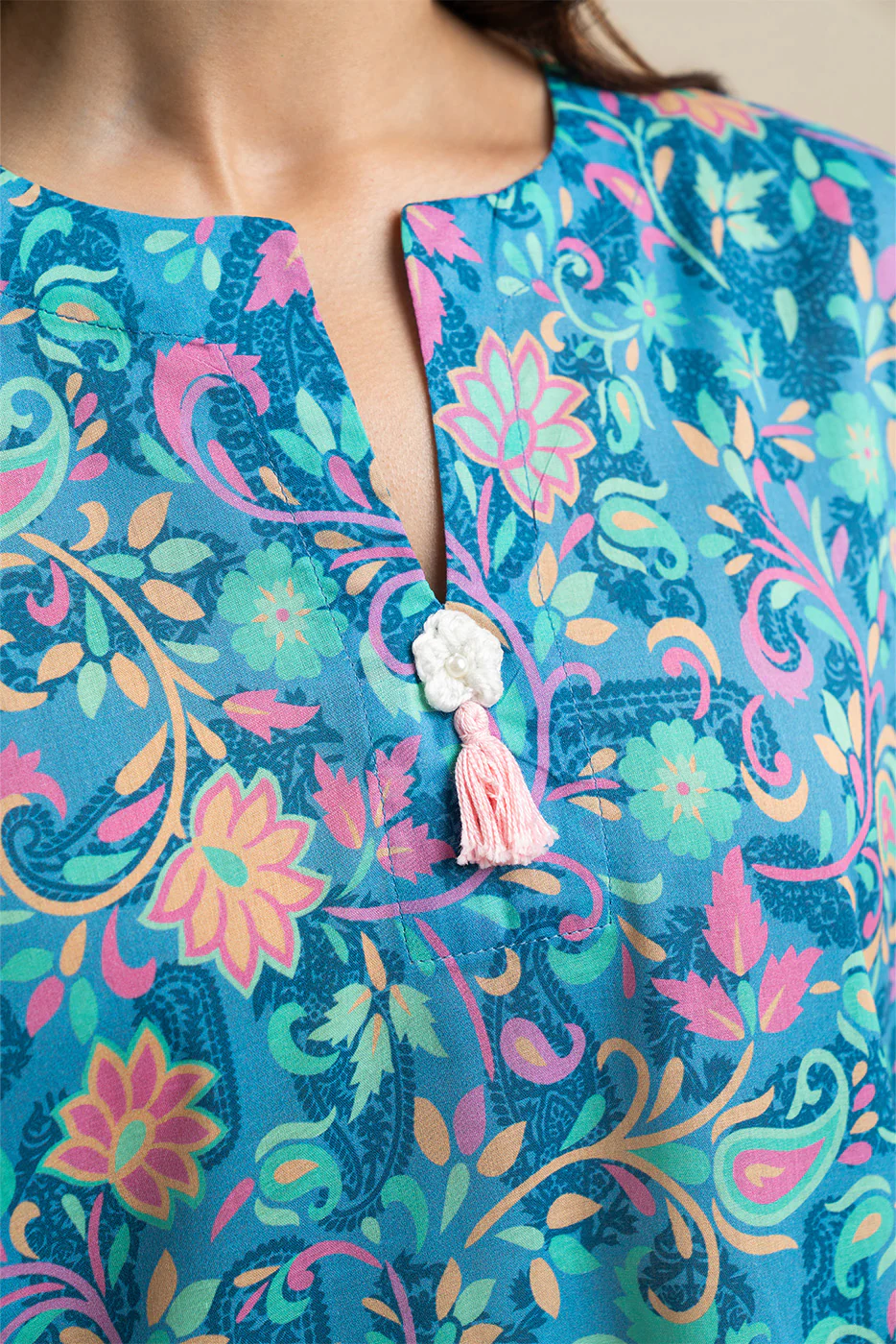 2 PIECE PRINTED LAWN SUIT (PRET) - Image 4