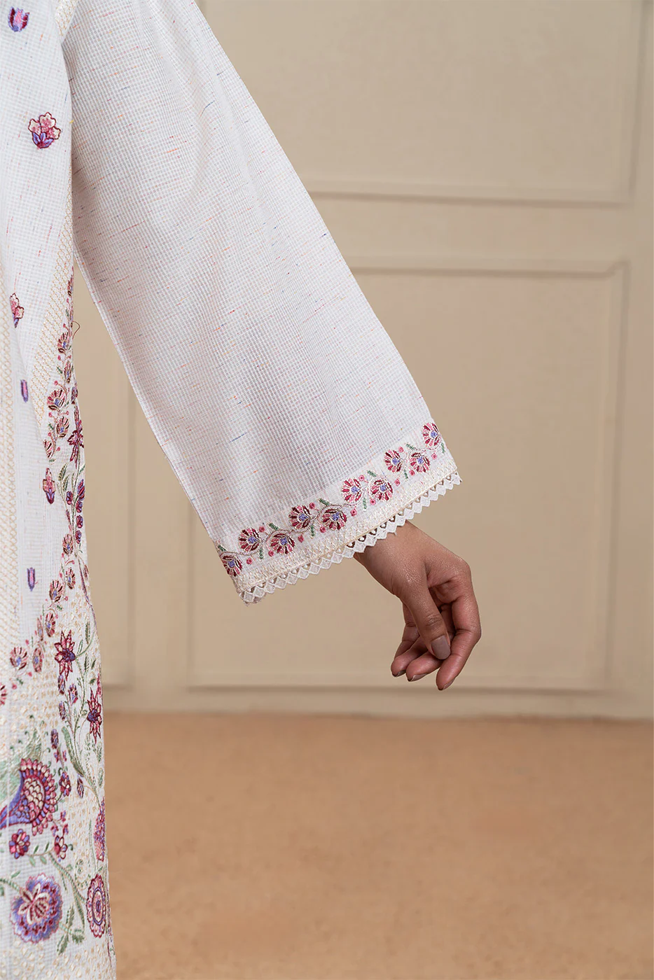 3 PIECE EMBROIDERED MULTI NEPS NET SUIT (HIGH CASUAL) - Image 6