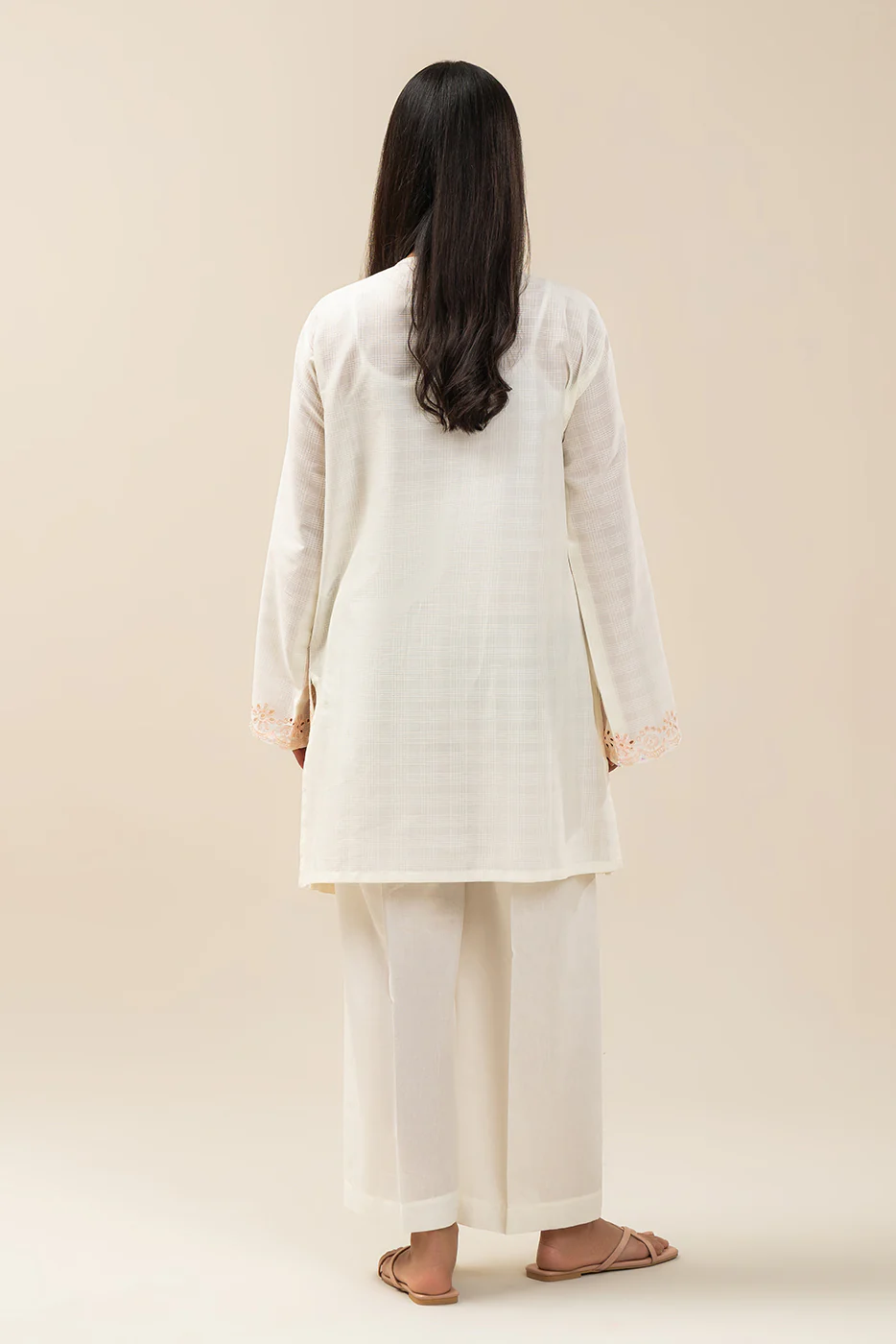 2 PIECE EMBROIDERED DORIA SUIT (PRET) - Image 4