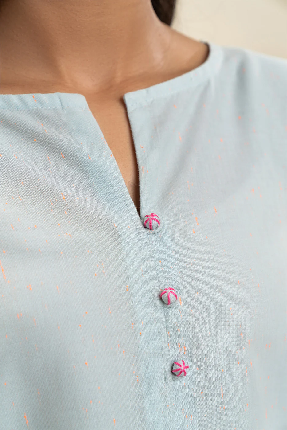 2 PIECE EMBROIDERED NEON NEPS SUIT (PRET) - Image 6