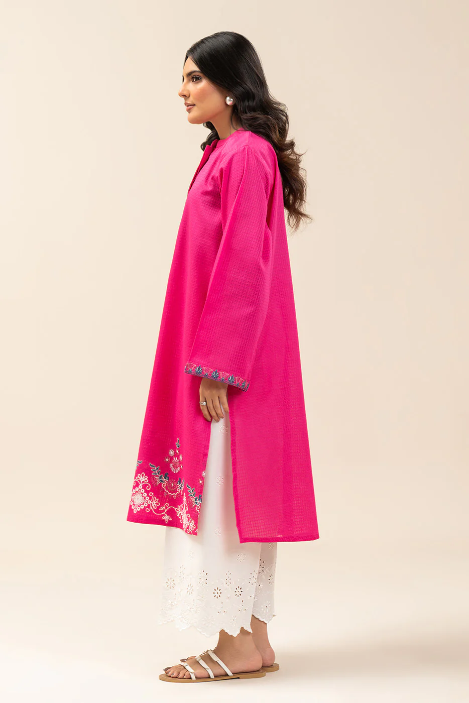 EMBROIDERED DORIA SHIRT (PRET) - Image 4