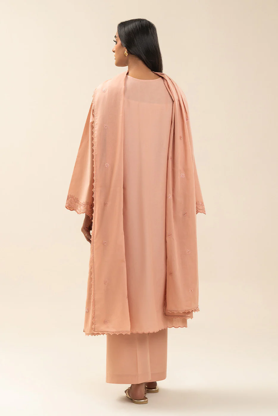3 PIECE EMBROIDERED LAWN SUIT-INCARNADINE (UNSTITCHED) - Image 3