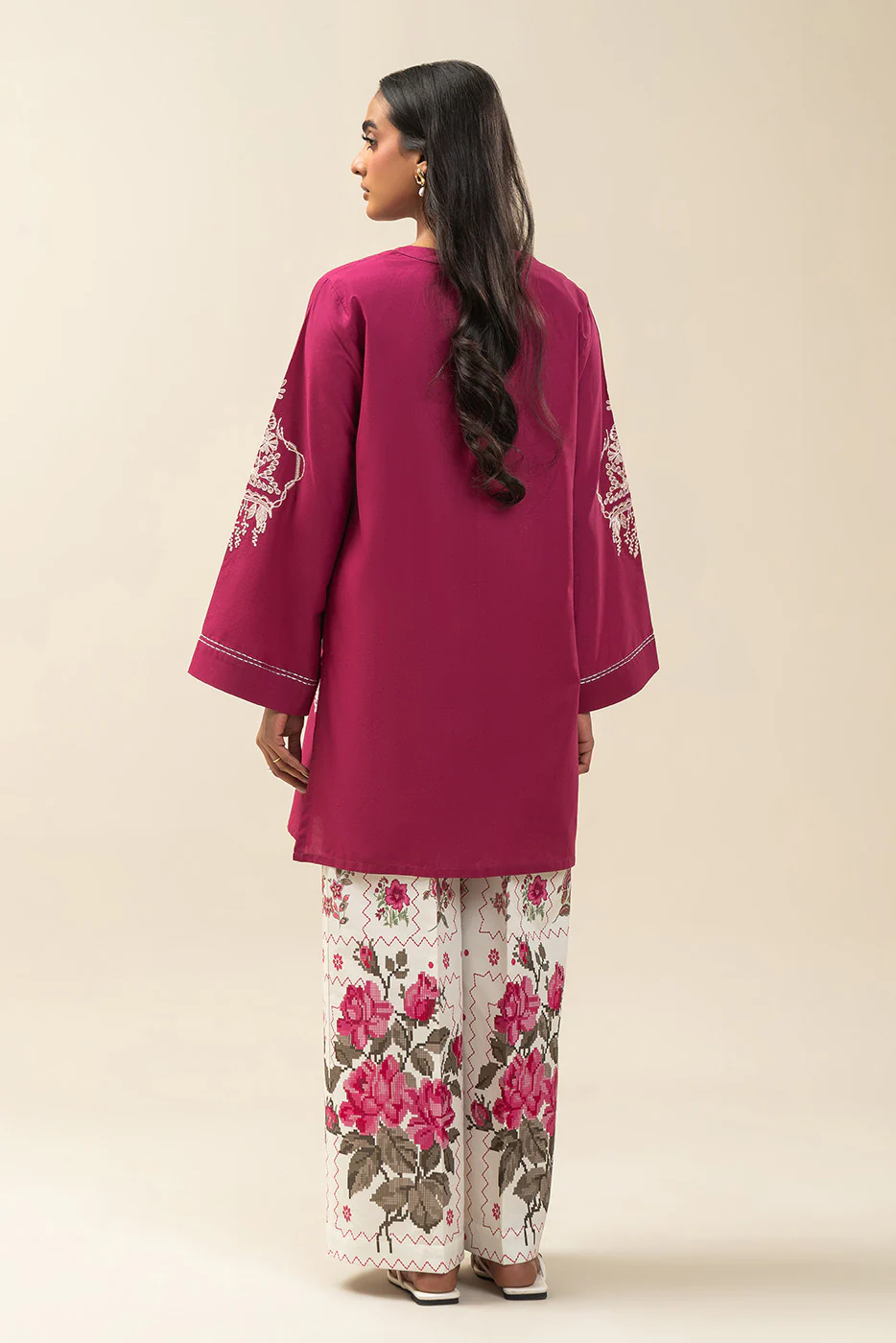 2 PIECE EMBROIDERED LAWN SUIT-CRIMSON RECLUSE (UNSTITCHED) - Image 4