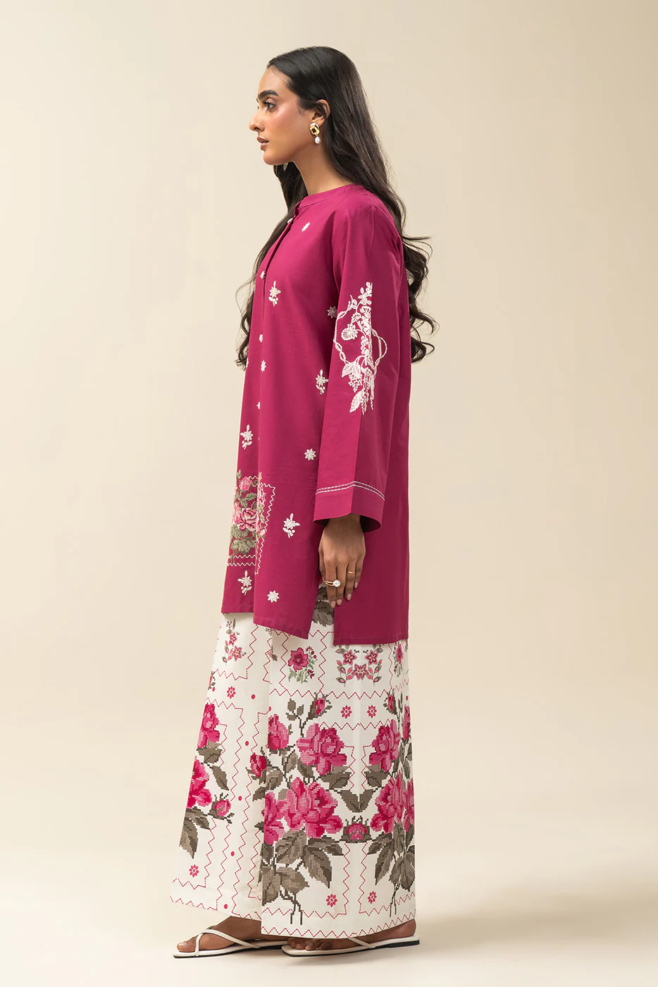 2 PIECE EMBROIDERED LAWN SUIT-CRIMSON RECLUSE (UNSTITCHED) - Image 5