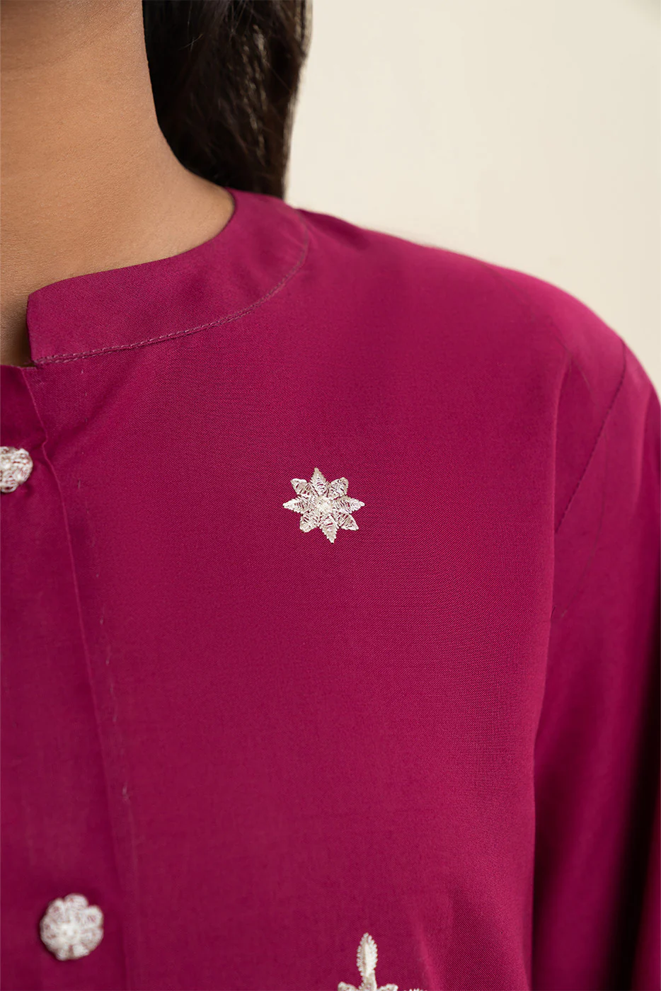 2 PIECE EMBROIDERED LAWN SUIT-CRIMSON RECLUSE (UNSTITCHED) - Image 6