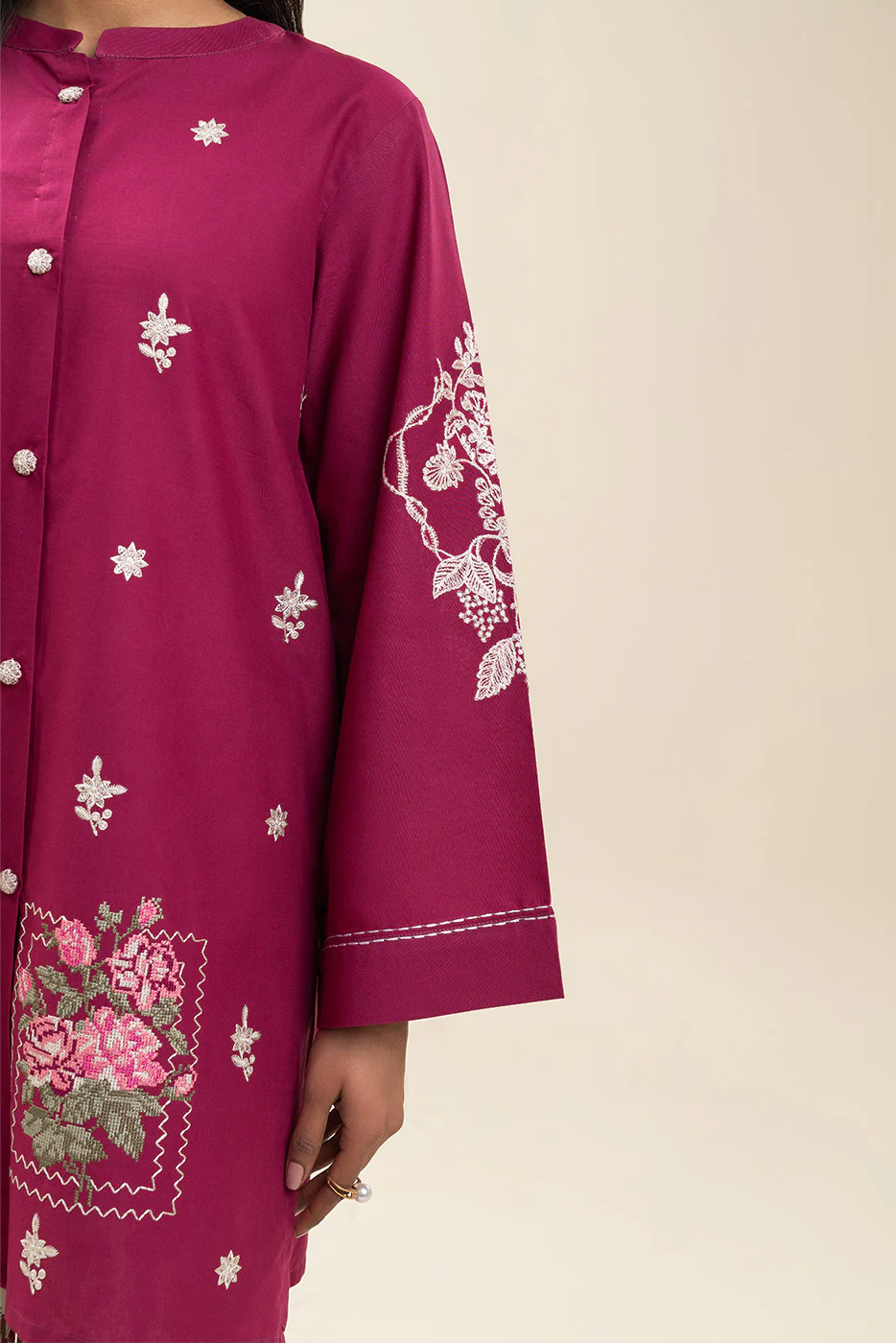 2 PIECE EMBROIDERED LAWN SUIT-CRIMSON RECLUSE (UNSTITCHED) - Image 7