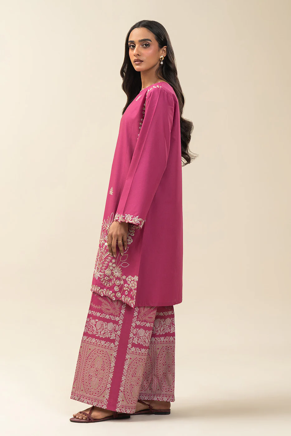 2 PIECE EMBROIDERED LAWN SUIT-RIPE CHERRIES (UNSTITCHED) - Image 6