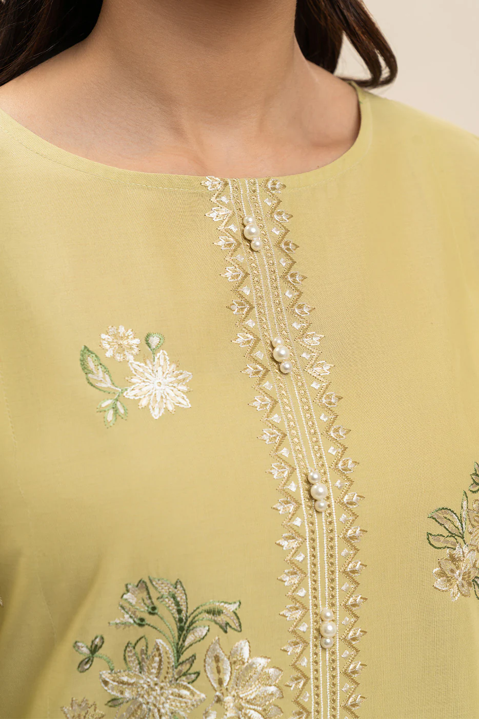 2 PIECE EMBROIDERED LAWN SUIT-AMBER BLISS (UNSTITCHED) - Image 3