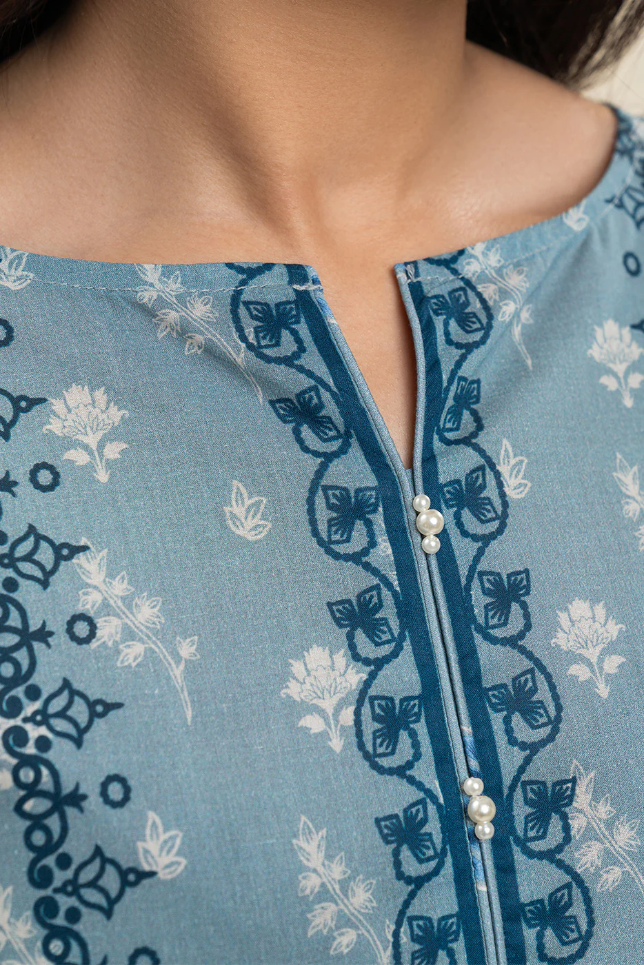 3 PIECE PRINTED LAWN SUIT-WHISPY WONDER (UNSTITCHED) - Image 5