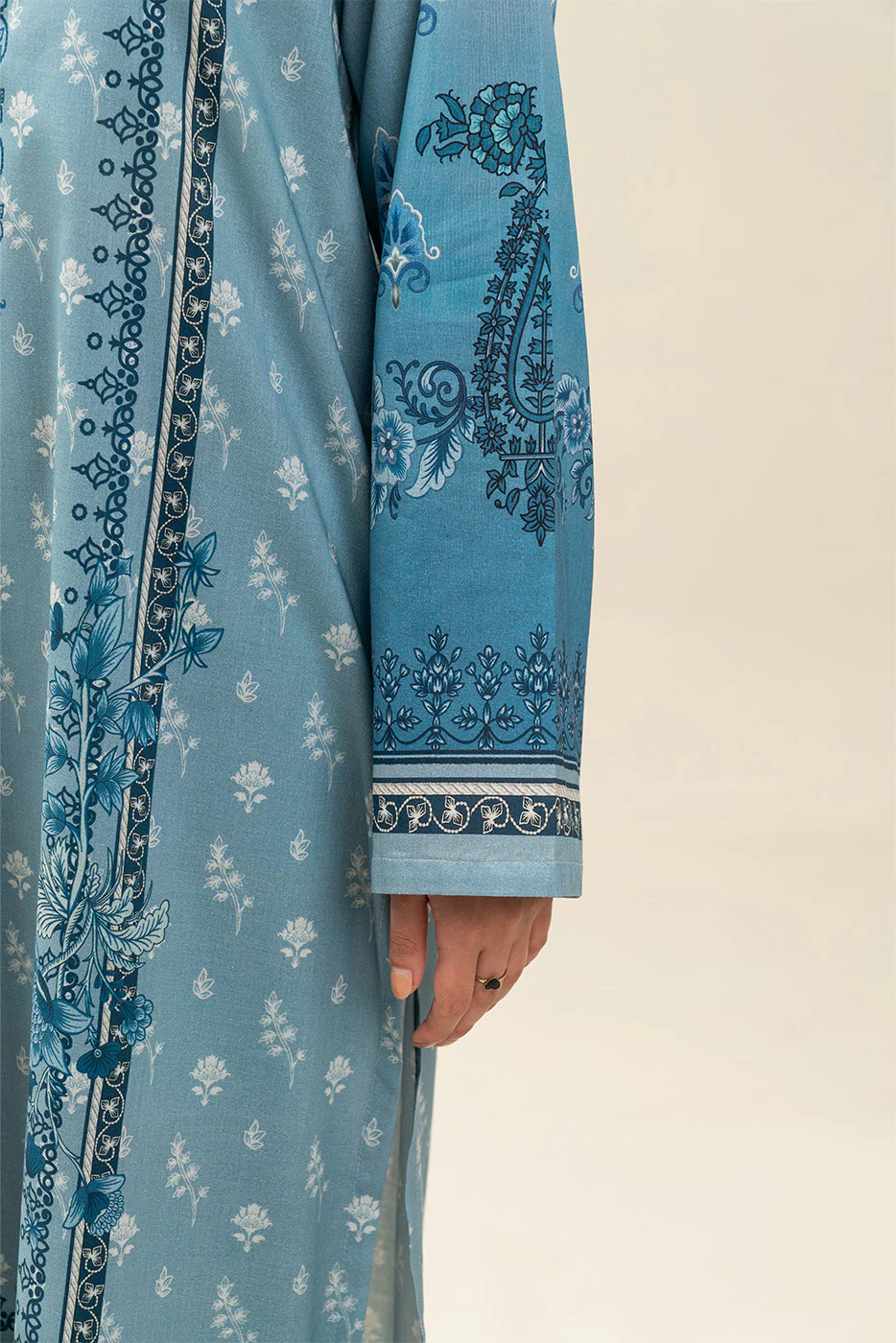 3 PIECE PRINTED LAWN SUIT-WHISPY WONDER (UNSTITCHED) - Image 6