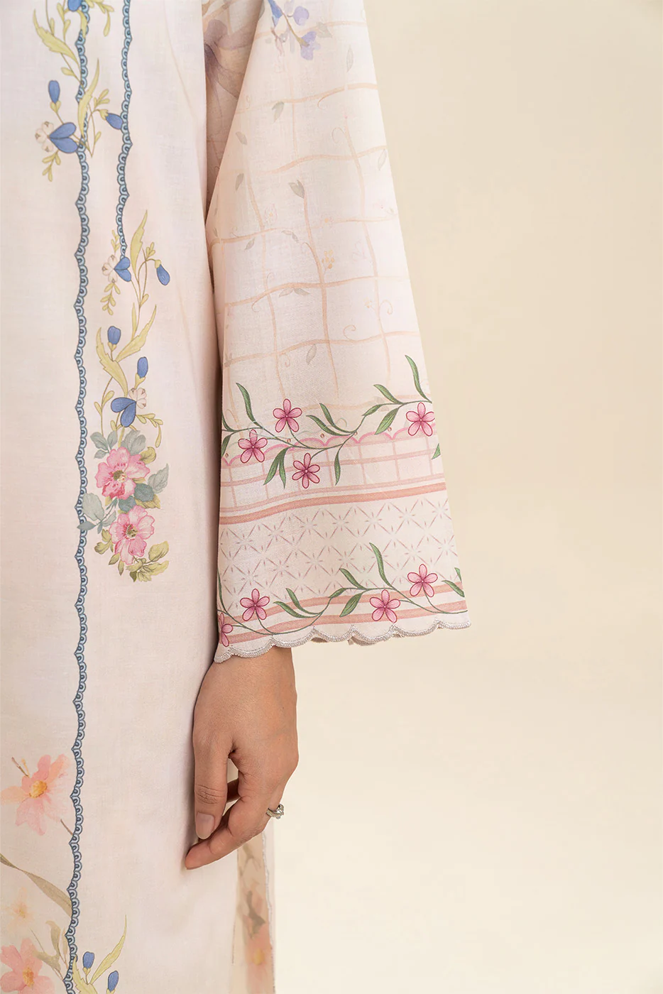 3 PIECE PRINTED LAWN SUIT-VERDANT CHIC (UNSTITCHED) - Image 2
