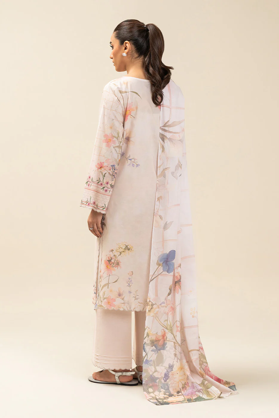 3 PIECE PRINTED LAWN SUIT-VERDANT CHIC (UNSTITCHED) - Image 4