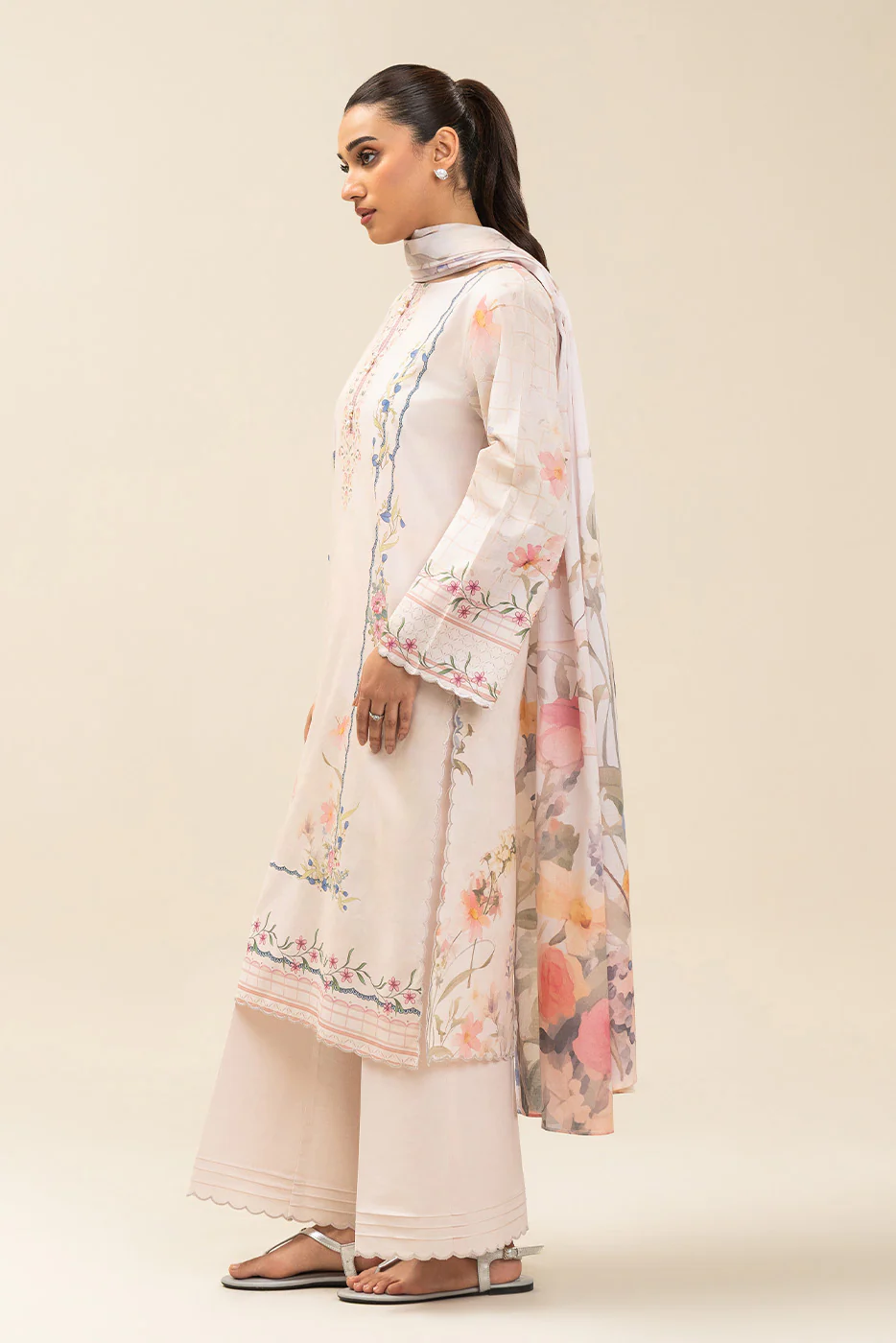 3 PIECE PRINTED LAWN SUIT-VERDANT CHIC (UNSTITCHED) - Image 6