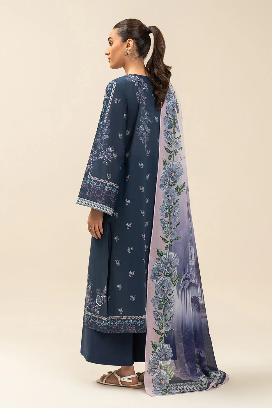 3 PIECE PRINTED LAWN SUIT-AEGEAN DREAM (UNSTITCHED) - Image 3