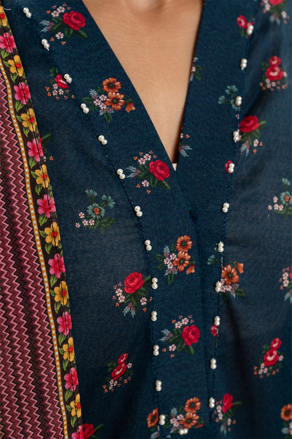 3 PIECE PRINTED LAWN SUIT-FLORAL SAGA (UNSTITCHED) - Image 5