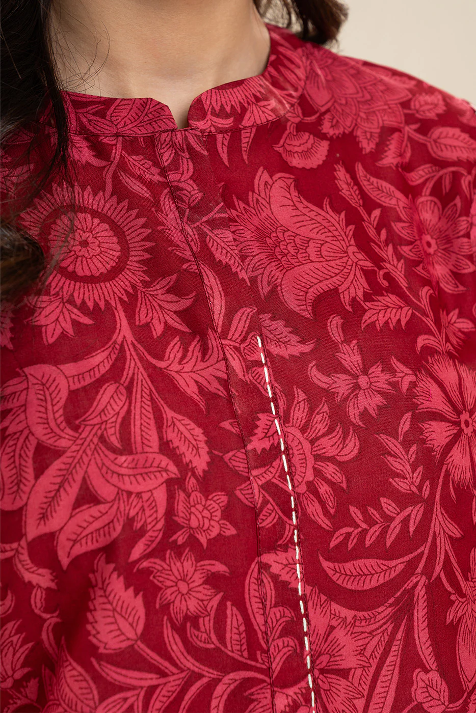 2 PIECE EMBROIDERED LAWN SUIT-CRIMSON CHARM SUIT - Image 3