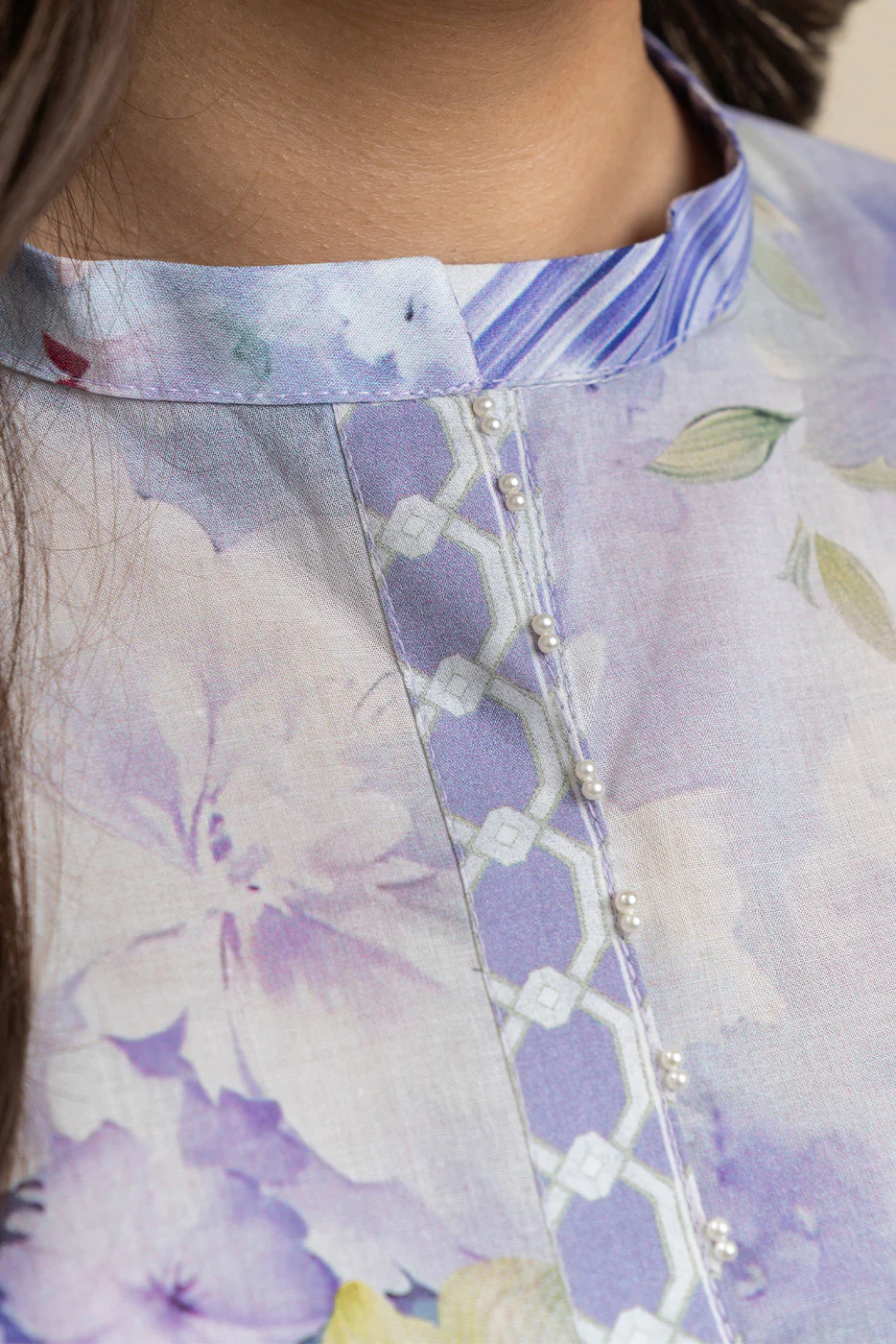 2 PIECE EMBROIDERED LAWN SUIT-AMETHYST GROVE (UNSTITCHED) - Image 5
