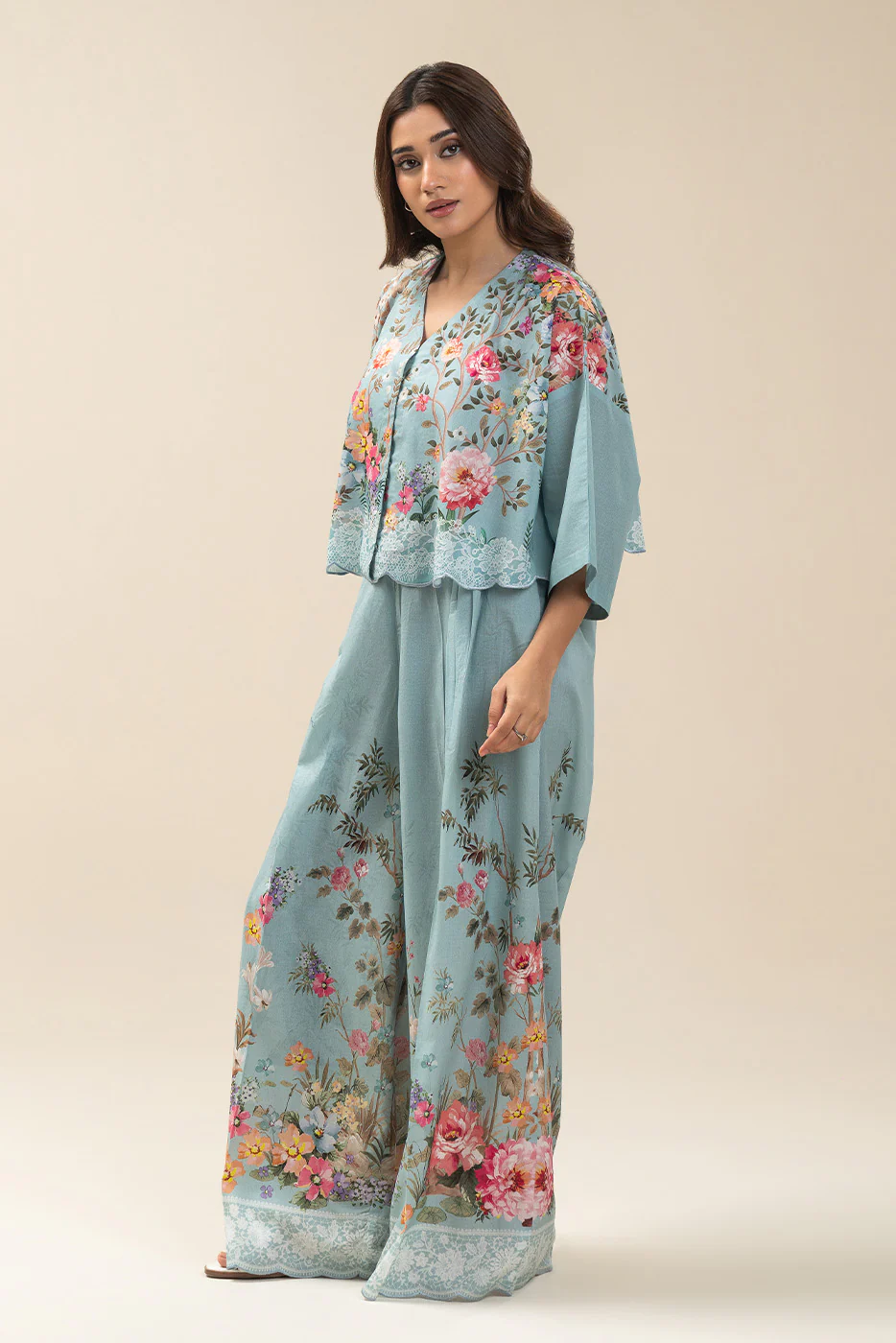 2 PIECE PRINTED LAWN SUIT-FLORA DREAM SUIT - Image 2