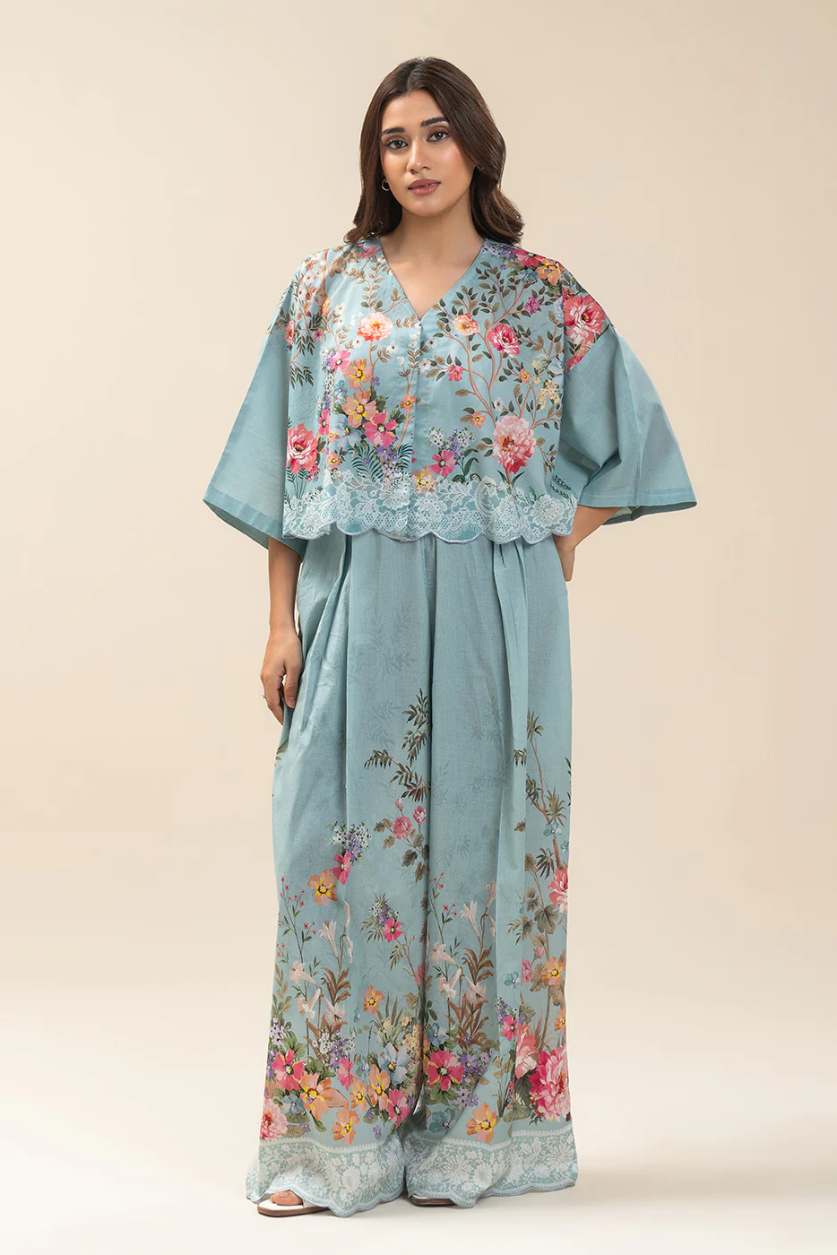 2 PIECE PRINTED LAWN SUIT-FLORA DREAM SUIT - Image 4