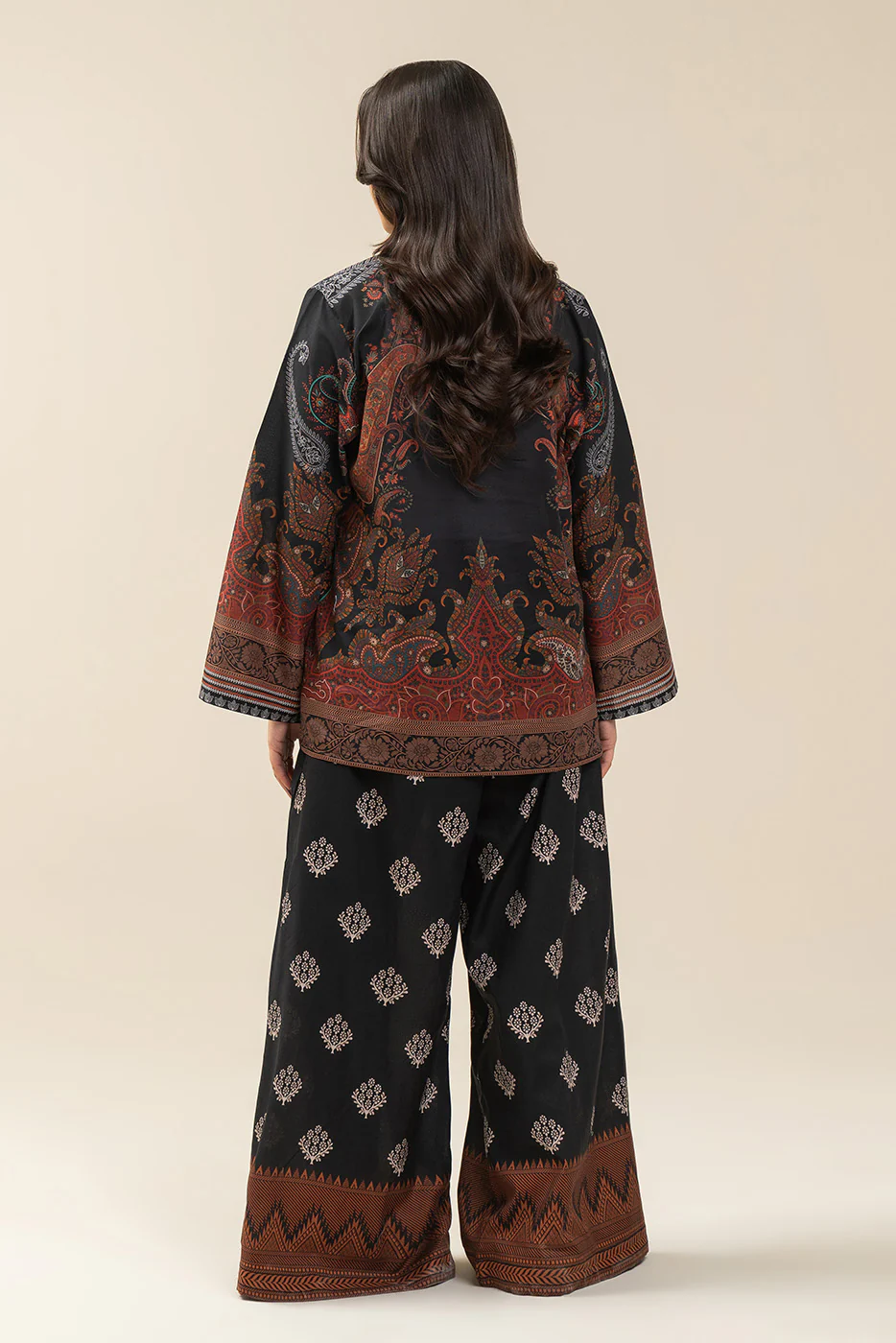 2 PIECE PRINTED LAWN SUIT-ROYAL PAISLAY (UNSTITCHED) - Image 4