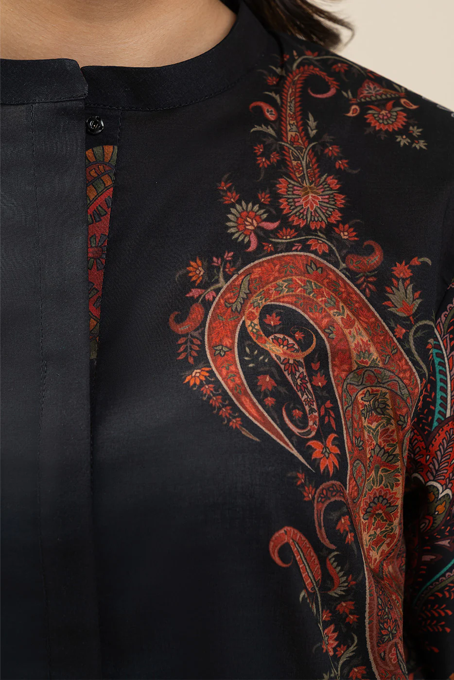 2 PIECE PRINTED LAWN SUIT-ROYAL PAISLAY (UNSTITCHED) - Image 5