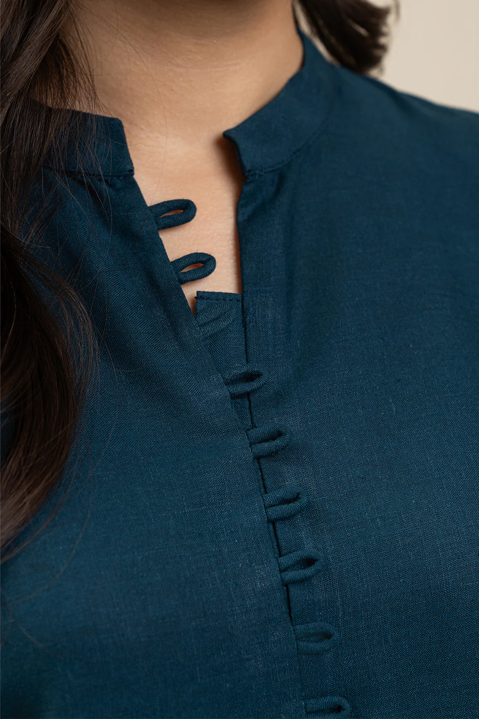 2 PIECE EMBROIDERED  TEXTURED LAWN SUIT-TEAL VERVE (UNSTITCHED) - Image 5