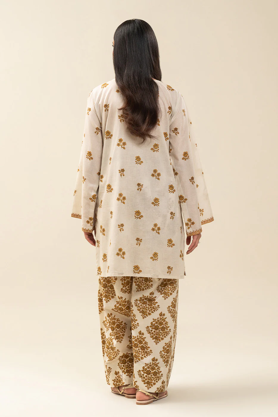 2 PIECE PRINTED LAWN SUIT-SUNNY BLAZE (UNSTITCHED) - Image 3
