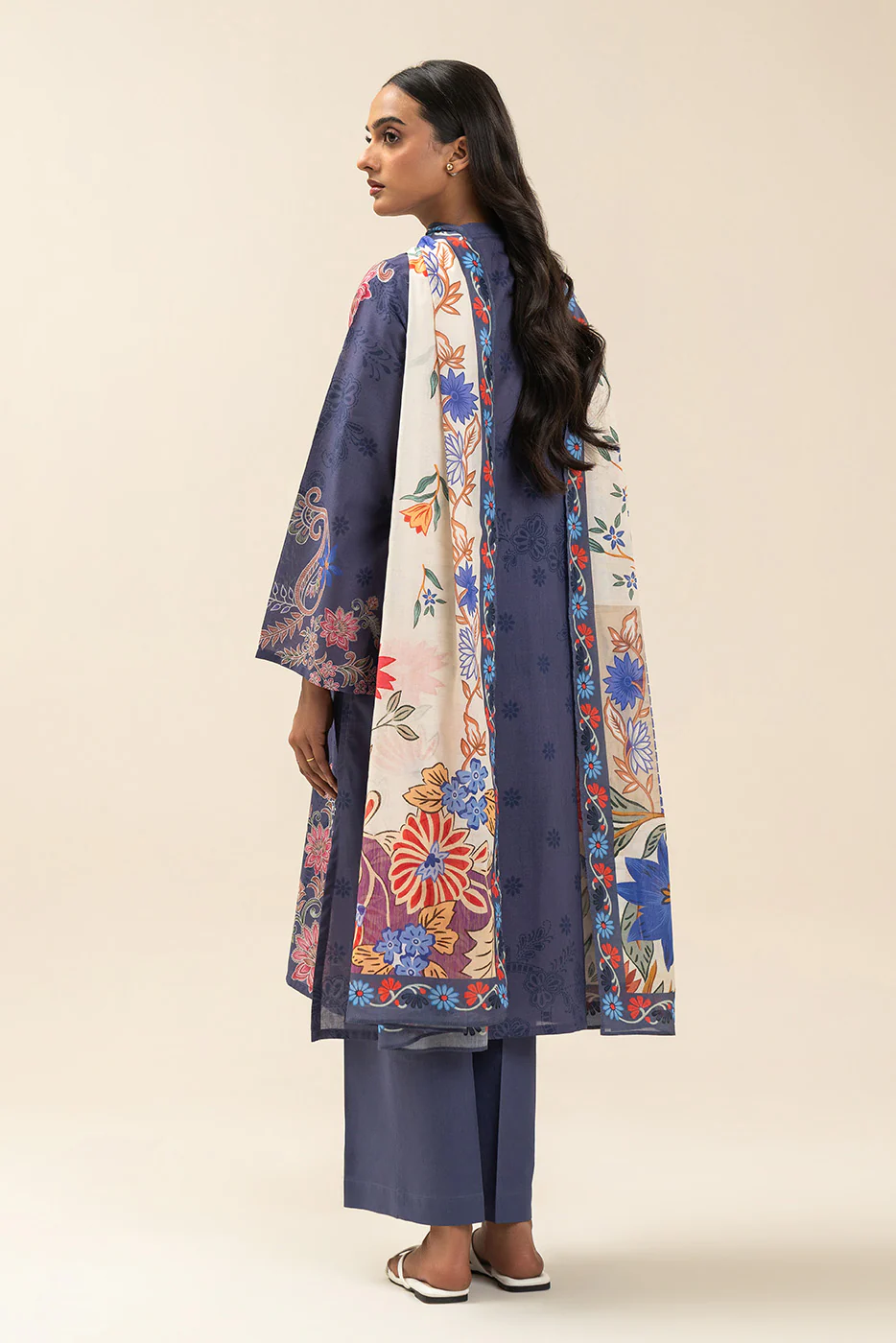 3 PIECE PRINTED LAWN SUIT-BERYL HERB (UNSTITCHED) - Image 3