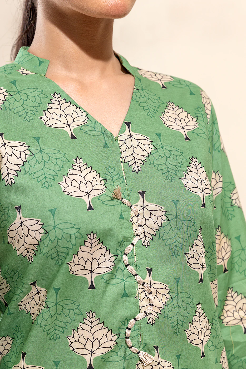 2 PIECE PRINTED LAWN SUIT-MOSSES CHARM (UNSTITCHED) - Image 3