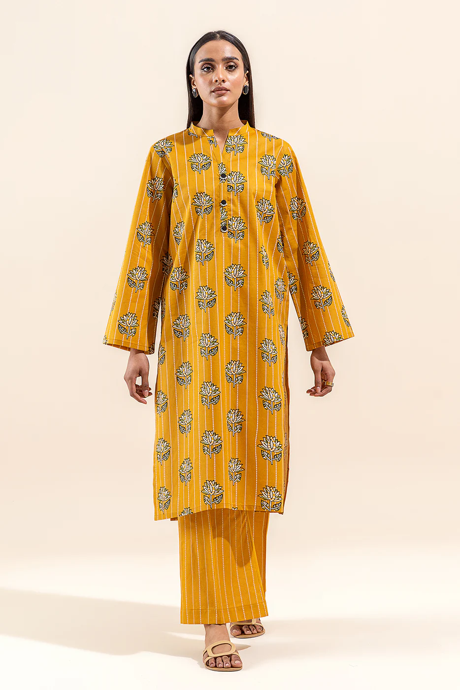 2 PIECE PRINTED LAWN SUIT-DANDELION BREEZE (UNSTITCHED) - Image 5