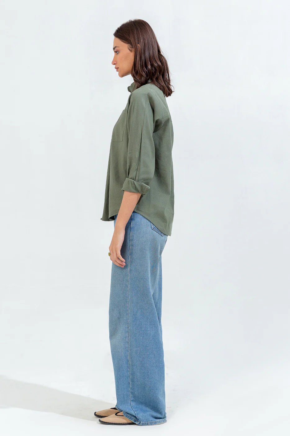 BASIC BUTTON-THROUGH SHIRT - Image 6