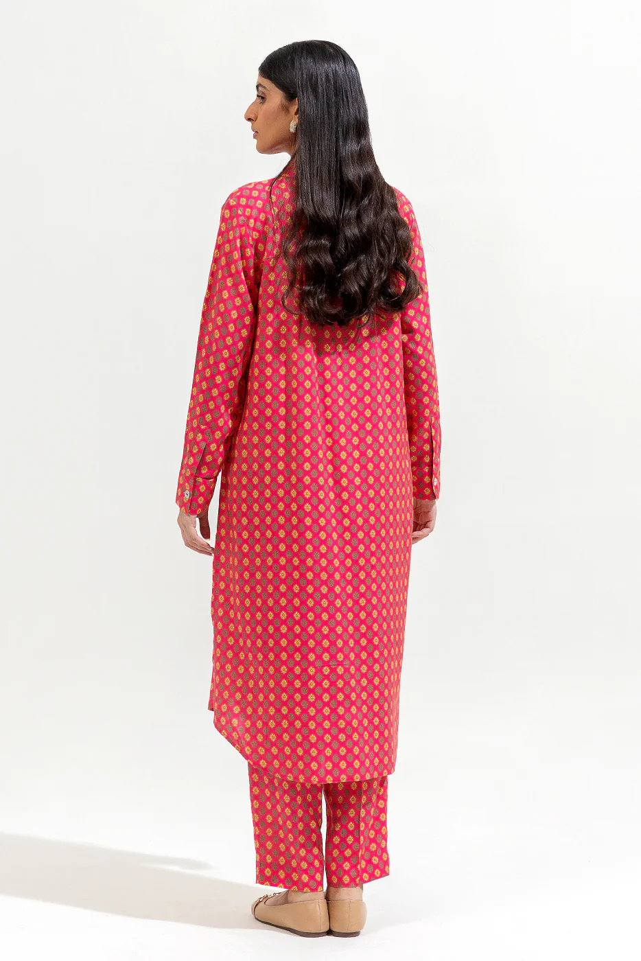 2 PIECE PRINTED VISCOSE SUIT (PRET) - Image 3
