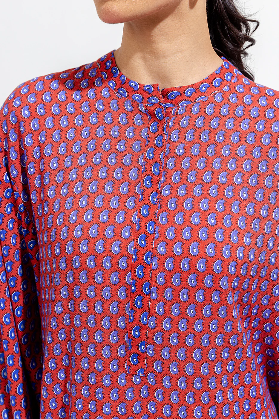 2 PIECE PRINTED VISCOSE SUIT (PRET) - Image 5