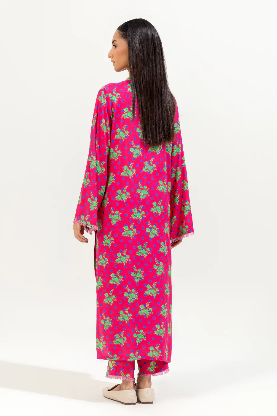 2 PIECE PRINTED VISCOSE SUIT (PRET) - Image 3