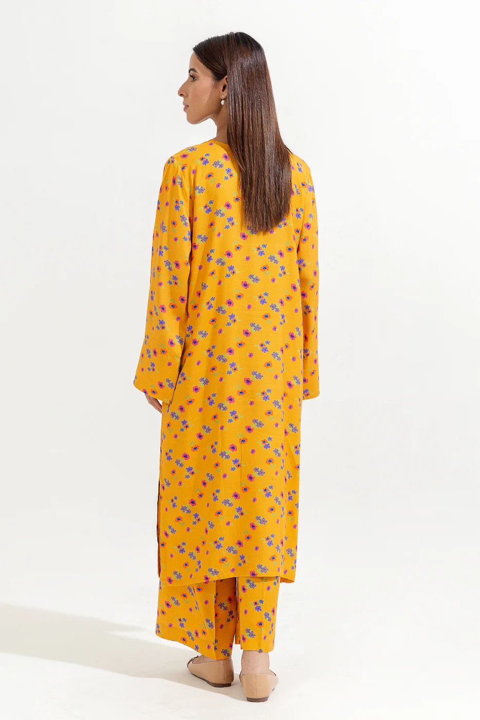 2 PIECE PRINTED VISCOSE SUIT (PRET) - Image 6