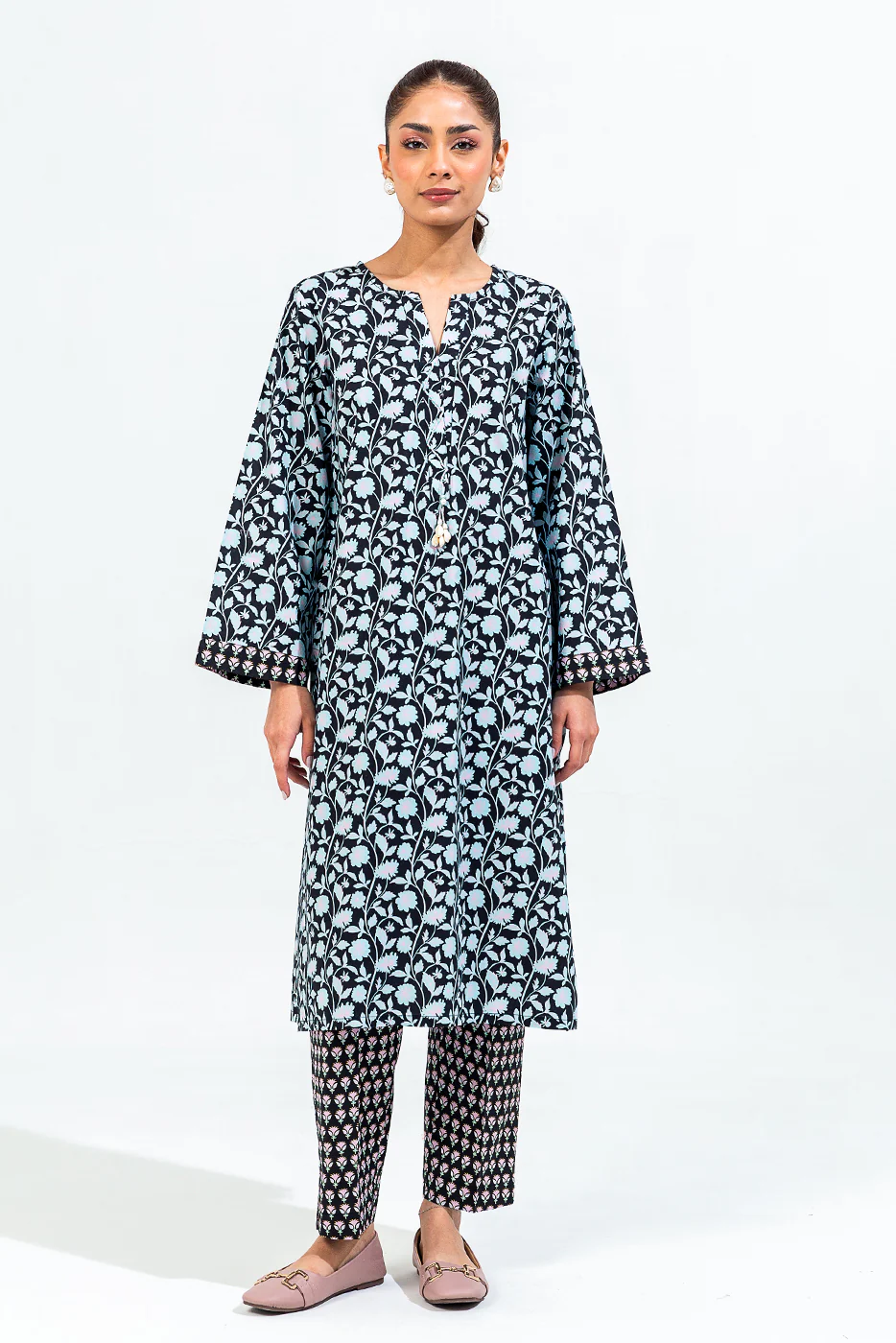 PRINTED CAMBRIC SHIRT (PRET) - Image 4