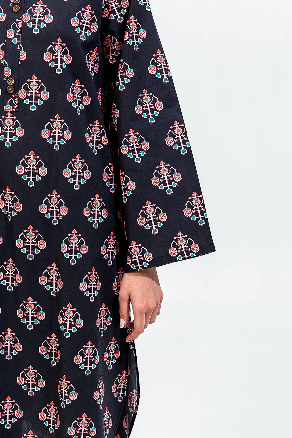 PRINTED CAMBRIC SHIRT (PRET) - Image 5