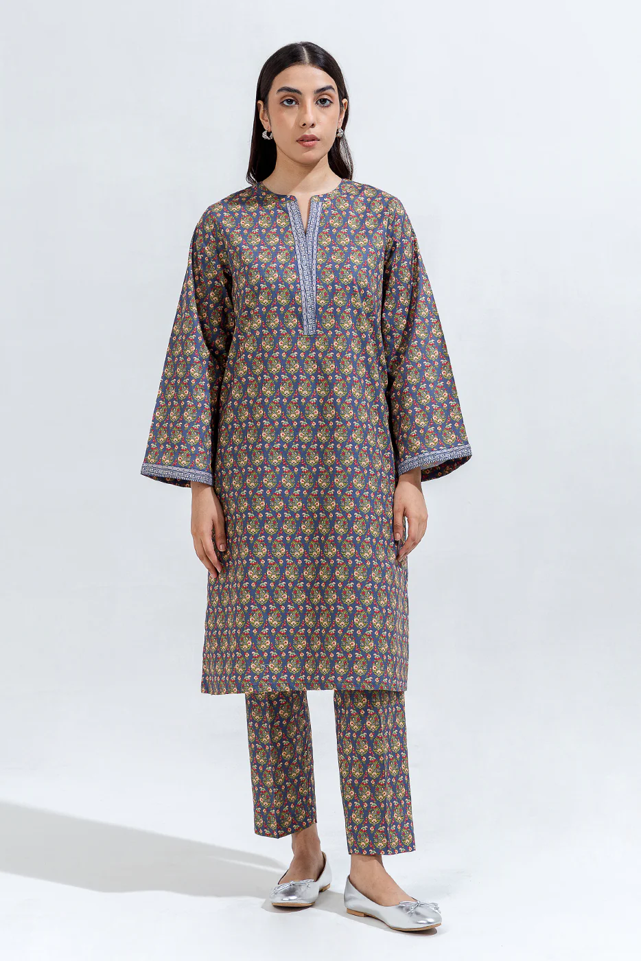 PRINTED CAMBRIC SHIRT (PRET) - Image 2