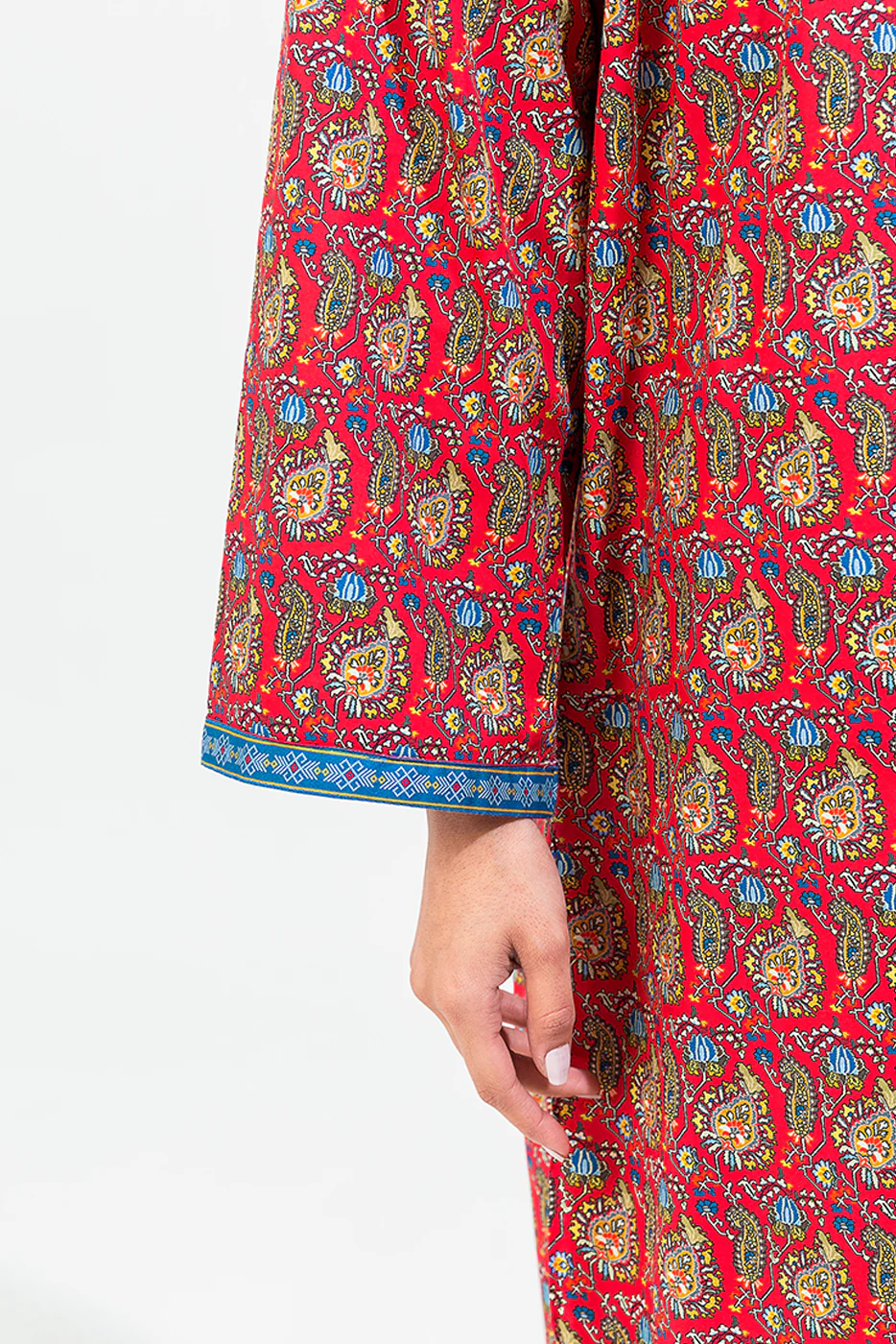 PRINTED CAMBRIC SHIRT (PRET) - Image 5