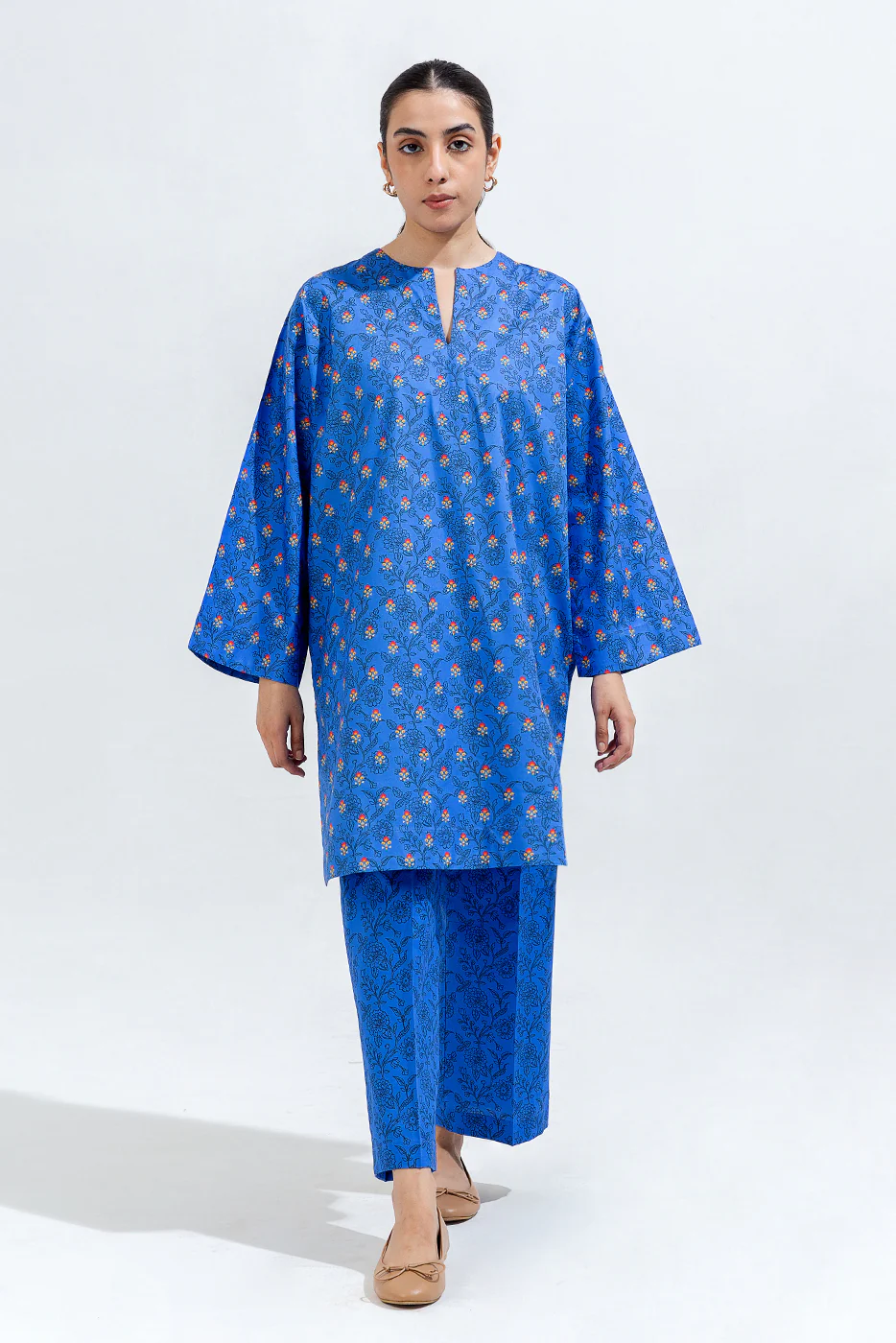 PRINTED CAMBRIC SHIRT (PRET) - Image 2
