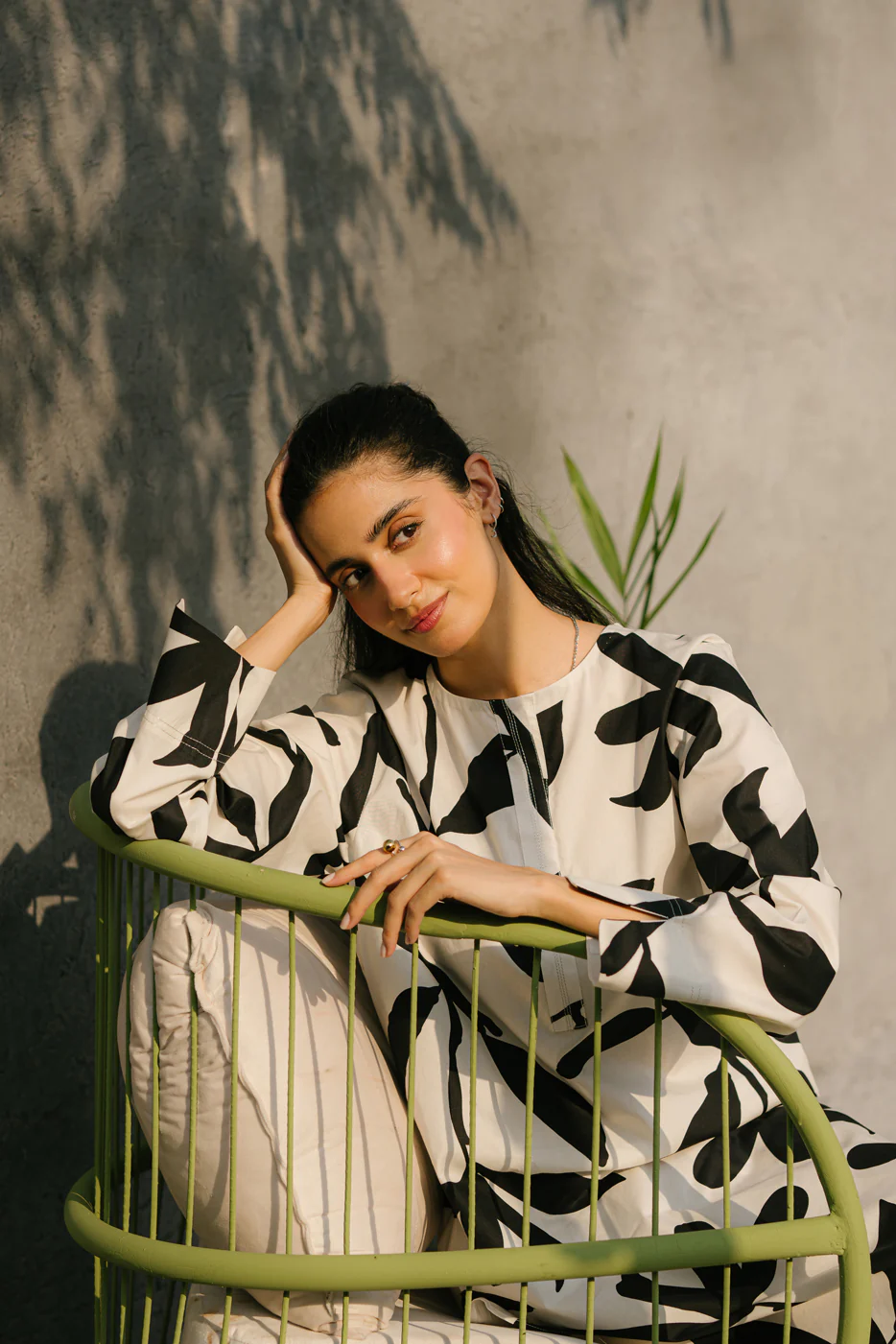 PRINTED CAMBRIC SHIRT (PRET) - Image 2