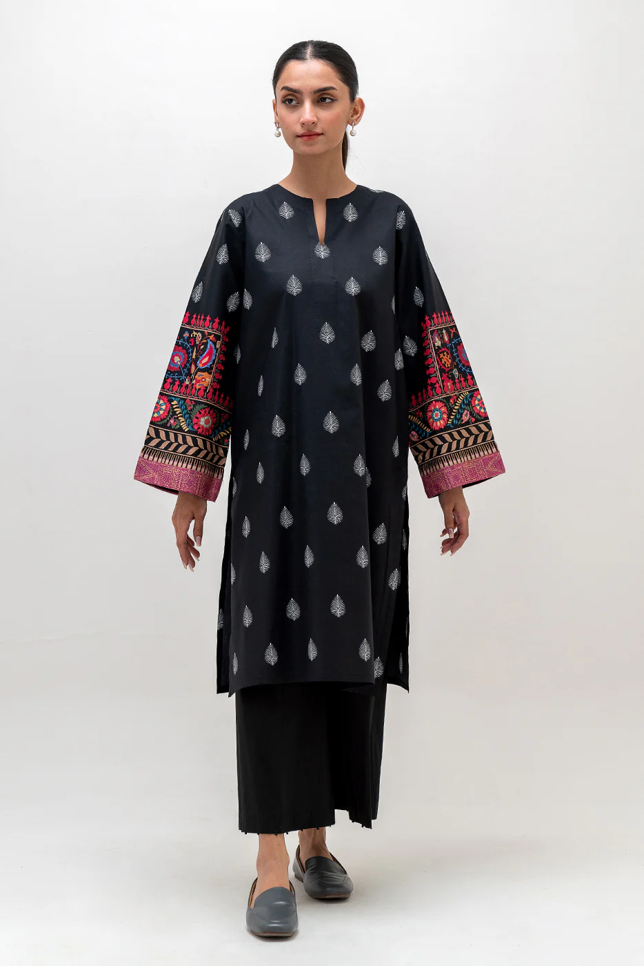 PRINTED CAMBRIC SHIRT (PRET) - Image 2