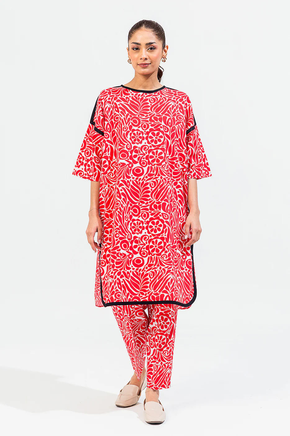 PRINTED CAMBRIC SHIRT (PRET) - Image 4