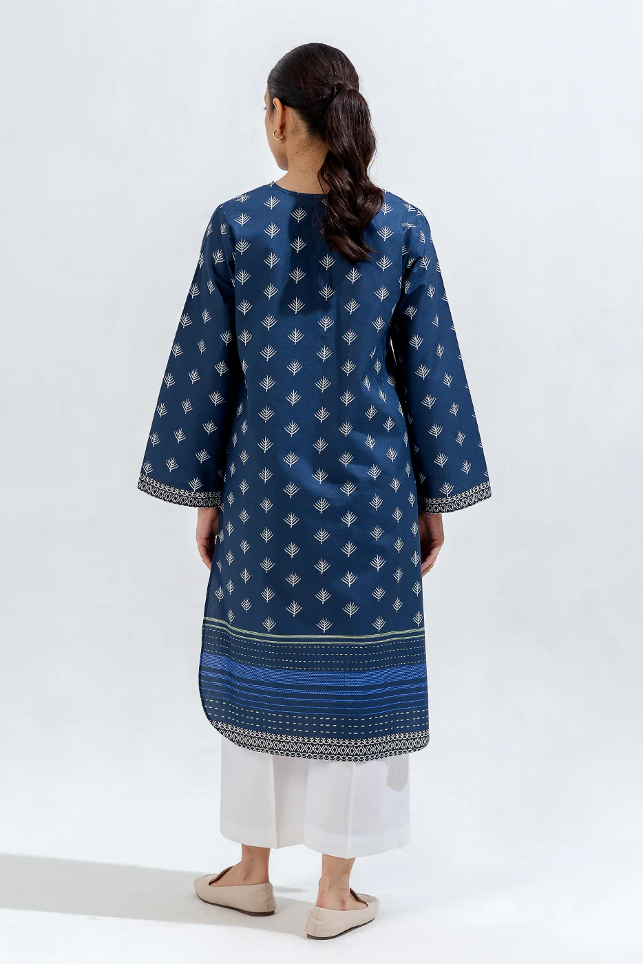 PRINTED CAMBRIC SHIRT (PRET) - Image 3