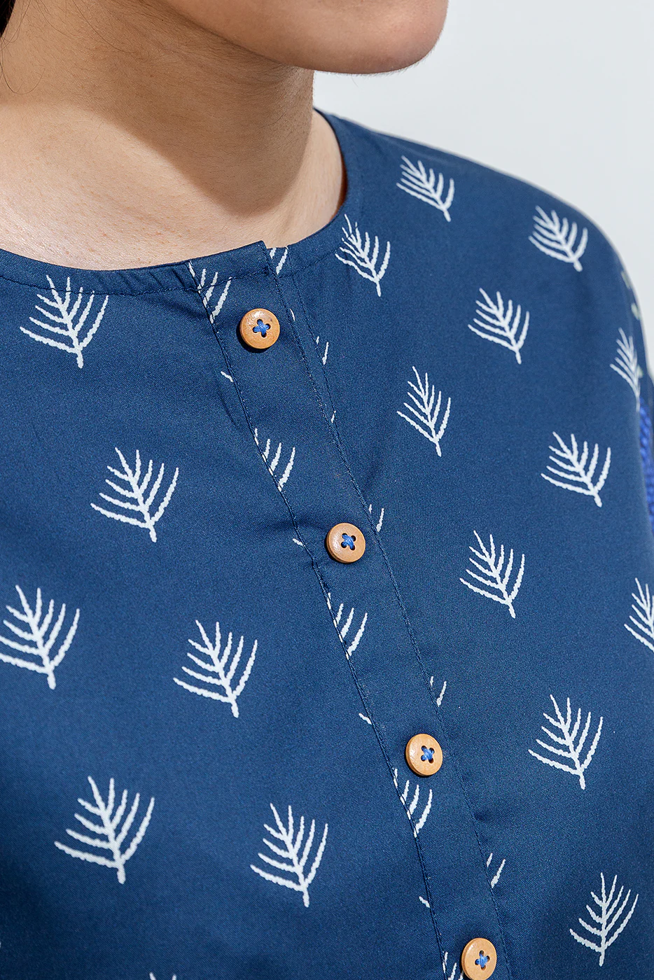 PRINTED CAMBRIC SHIRT (PRET) - Image 4