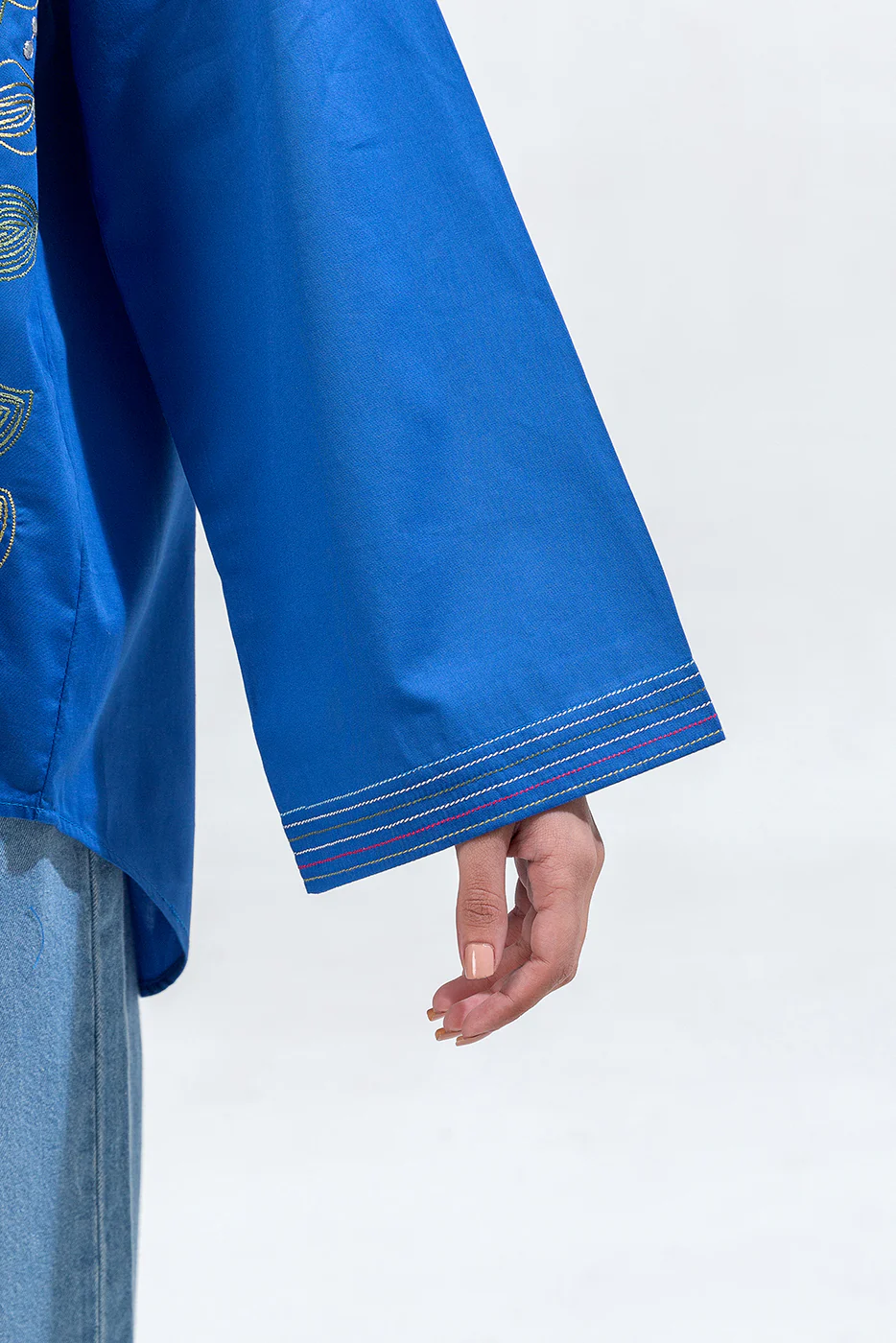 EMBROIDERED CAMBRIC TOP (PRET) - Image 6