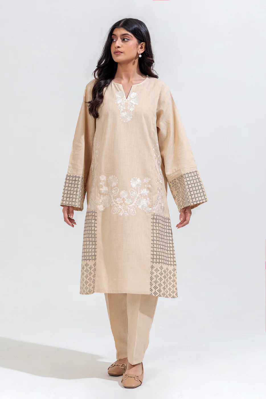 2 PIECE EMBROIDERED KHADDAR SUIT (PRET) - Image 2